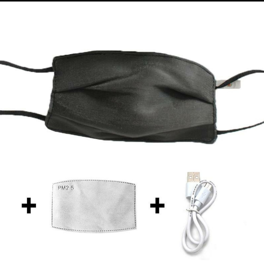 LED 7 Light up Colors Fashion Mask with Pocket for Filter